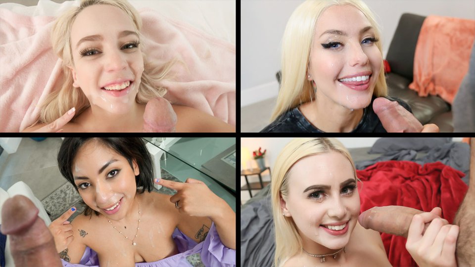 [TeamSkeetSelects] Alex Blake, Valentina Jewels, Dani Blu, Ozzy SparX (Hottest Facials Compilation / 09.04.2022)